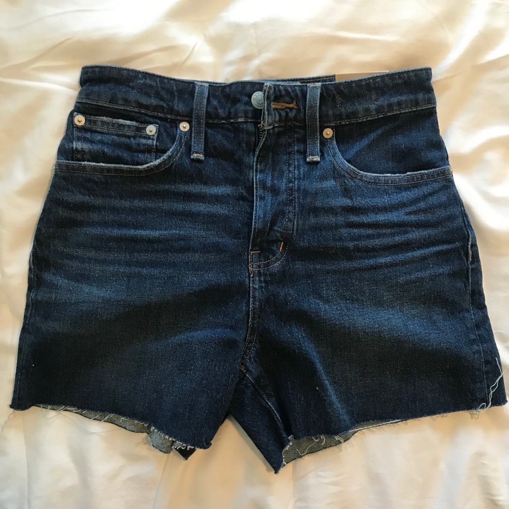 Curvy High-Rise Denim Shorts in Canterdale Wash